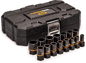 Jogo de Soquetes de Extração de Impacto GEARWRENCH 15 Peças 1/4 & 3/8 Drive Bolt Biter™ - 84783