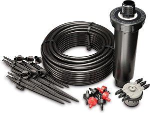 Kit de Conversão de Aspersor de Irrigação por Gotejamento Rain Bird CNV182EMS, Série 1800, de Aspersor Emergente para 6 Emissores de Gotejamento com Tubulação de 1/4