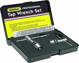 Chaves de Máquina de Roscar Padrão Profissional da General Tools #167 - Ferramentas de Rosqueamento com Tabela de Referência para Machos de 0 a 1/2 polegada - Conjunto de 2