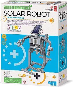 Kit Robô Solar de Ciências Verde 4M - Robótica de Energia Verde, Eco-Engenharia - Brinquedos STEM Educativos para Crianças e Adolescentes, Meninas e Meninos (Embalagem Pode Variar), Multicolorido