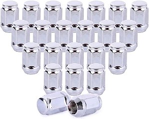 Conjunto de Porcas de Roda SCITOO 23pcs 1/2-20 Altas 1.38*0.90 Substituição de Porcas de Roda Fechadas Para Cherokee, Commander, Dispatcher, Grand Cherokee, Scrambler, Wrangler OEM