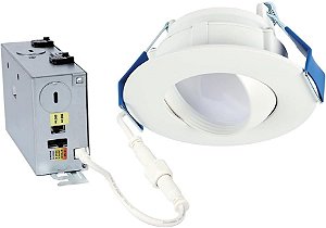 HALO RA 4 pol. Ajuste de luz embutida com LED integrado, 600 Lumens/900 Lumens, 5 CCT selecionáveis, D2W, 120 volts, DM --> HALO RA 4 pol. Integrado LED luz embutida,