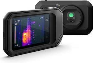 Câmera de Imagem Térmica Compacta FLIR C5 com Wi-Fi para Inspeção, Elétrica/Mecânica, Construção e Aplicações de HVAC
