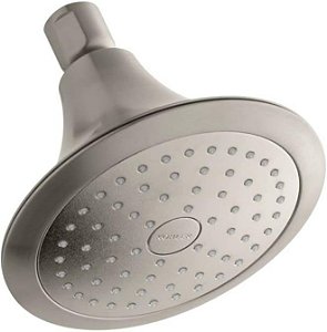 Chuveiro de função única KOHLER 10282-AK-BN Forte 2.5 gpm com tecnologia de indução de ar Katalyst, 1, Níquel Escovado