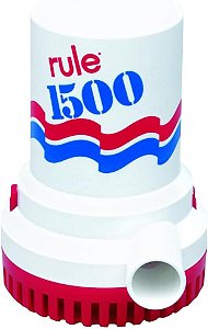 Regra 02-6, Bomba de Porão, 1500 GPH, Não Automática, 12 Volts com Cabos de 6 Pés