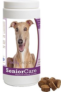 Saúde Raças dos Cães Italian Greyhound Cuidados para Cães Idosos Mastigáveis 100 Unidades