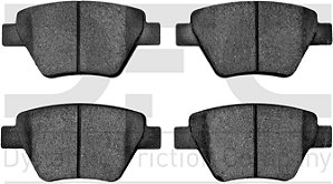 Pastilhas de Freio Semi-Metálicas 3000 da Dynamic Friction Company 1311-1456-00-Conjunto Traseiro