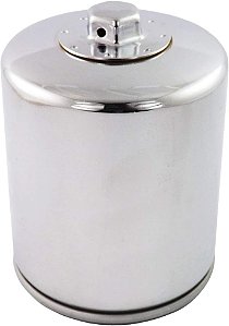 Filtro de óleo cromado de alto desempenho HiFloFiltro HF170CRC-3, pacote com 3 unidades