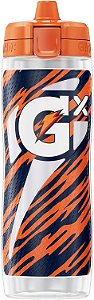Gatorade Denver Broncos Gx NFL Garrafas Squeeze Antiderrapantes, Sistema de Hidratação Gx, & Cápsulas de Concentrado de Bebida Esportiva Gx, Garrafa Gx, Denver Broncos, 30 Onças
