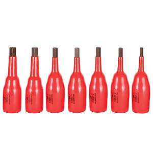 Kit de soquete Wiha 31890 de 3/8 polegadas, Polegadas, Isolado, 7 peças