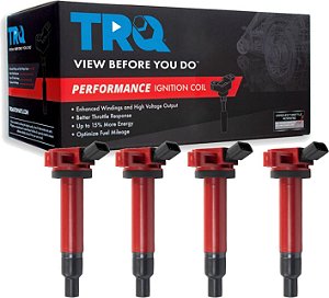 Kit de bobina de ignição de alto desempenho TRQ Premium para motor, conjunto de 4 para Toyota Lexus