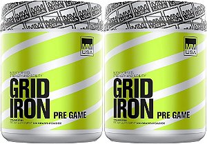 Suplemento em pó para a dieta pré-jogo MMUSA Gridiron, morango, 800 gramas (pacote com 2)