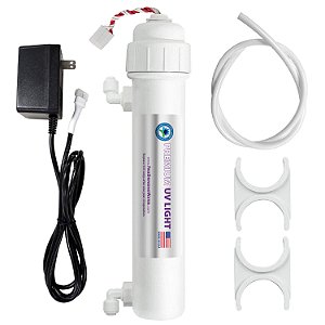 Sistema de Filtro de Água Esterilizador Ultravioleta UV da APEC Water Systems com Kit de Conexão Rápida de 1/4 de Polegada