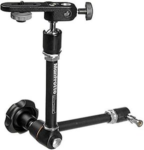 Braço de fricção variável Manfrotto 244 com suporte (preto) para fotógrafos e videomakers