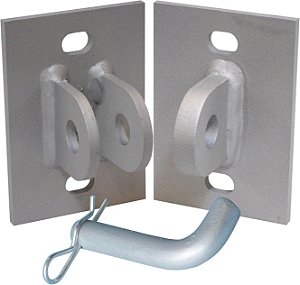 Kit de dobradiça de conector de doca fixa, galvanizado, 3/16