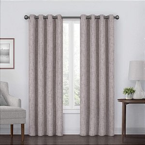 Cortinas ECLIPSE Gemini com ilhós para quarto, painel único, 50 pol x 108 pol, Blush