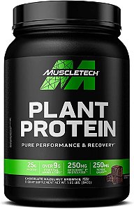Proteína em pó MuscleTech Plant-Based Performance Platinum de 25g de Proteína de 5 Fontes de Proteína Vegetal Sabor Chocolate e Avelã Brownie 20 porções