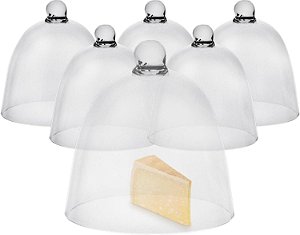 Tampa de Prato Steelite International 7100DR047 Cloche, Tampa de Domo de Policarbonato Resistente a Quebra, Refinado Jantar, 5.5 por 5.5, Conjunto de 6