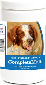 Suplemento Multivitamínico Mastigável All in One Irish Red and White Setter da Healthy Breeds com 120 Unidades
