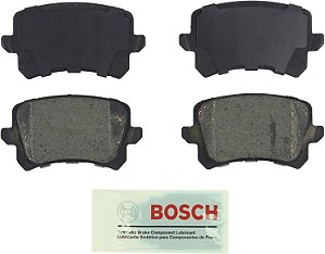 Conjunto de pastilhas de freio de disco cerâmico azul BOSCH BE1348 - Compatível com Audi A6 Quattro, Q3, Q3 Quattro; Volkswagen CC, Passat, Passat CC, Tiguan; TRASEIRO