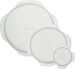 Tampa de Silicone Reutilizável W&P, Conjunto de 3 - Caçarola (9x13), Brownie (8x8), Pão (5 x 9), Seguro para lava-louças, Seguro para freezer, Materiais LFGB/P