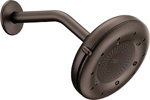 Chuveiro de chuva Moen N400R0ORB Quattro com quatro experiências de banho únicas, bronze esfregado a óleo.
