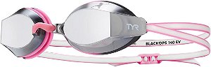 Óculos de natação espelhados TYR Blackops 140 EV Racing com ajuste para mulheres