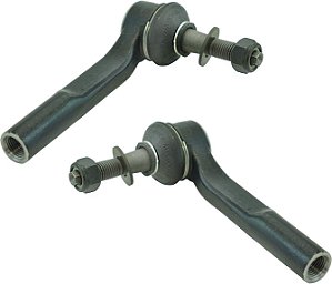 Conjunto de 2 pares de kit de extremidade externa da barra de acoplamento esquerda e direita compatível com Saab 9-3 9-5