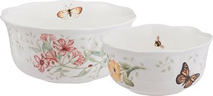 Tigelas Nidificação do Lenox Butterfly Meadow, Conjunto de 2 -