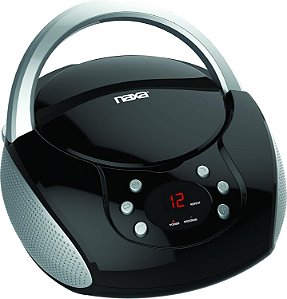 Naxa Electronics NPB-240 Portable Cd Boombox,Preto