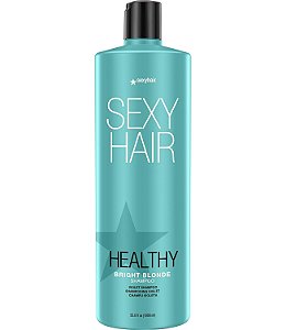 Shampoo/Condicionador Violeta para Loiras Brilhantes e Saudáveis SexyHair | Ajuda a Neutralizar o Amarelado | Livre de Sulfato SLS e SLES