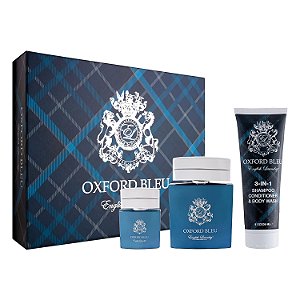 Conjunto de Presente de Fragrância de 3 Peças Oxford Bleu da Lavanderia Inglesa