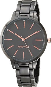 Relógio de Pulseira com Cristais para Mulheres da Nine West