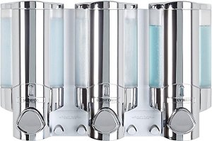 Melhor Produto para Viver 76345 AVIVA Dispensador de Três Câmaras, Cromado