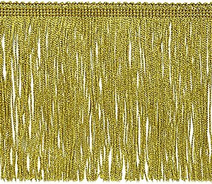 Franja de corrente metálica de 6 por jarda | Dourado | (corte de 20 jardas)