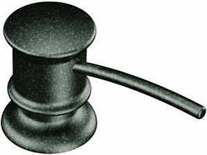 Moen 3944PW Coleção Montada no Convés 16-Onça Dispensador de Sabonete e Loção, Branco