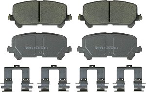 Conjunto de pastilhas de freio de disco cerâmico Wagner Brake ThermoQuiet QC1724