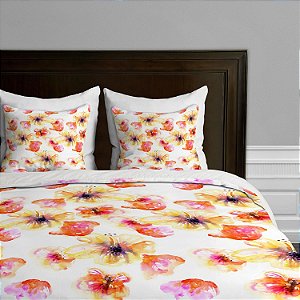 Capa de Edredom Deny Designs Marta Spendowska Lemon Spring, Solteiro/Casal Extra Longo