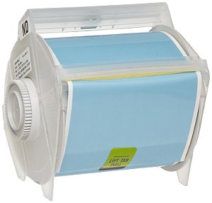 Fita para rotulador industrial Brady 97742 GlobalMark 100' de comprimento x 4 de largura, B-569 Hi-Performance Polyester, Azul Céu