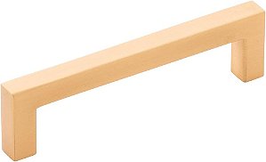 Puxadores de armário de cozinha núcleo sólido, luxuosos, para portas e gavetas de cômoda, 10 unidades, 3-3/4 polegadas (96mm) de centro do furo, latão d