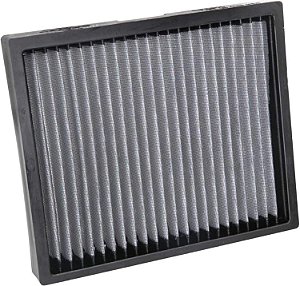 Filtro de ar da cabine K&N: Premium, lavável, fluxo de ar limpo para sua substituição de filtro de ar da cabine: Projetado para modelos de veículos selecionados CHEVY/GMC/BUICK/CADILLAC/OPEL/H