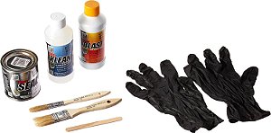 KBS Revestimentos 50008 Preparação e Revestimento Amostra do Sistema de 12.5 pés quadrados - Kit de Prevenção de Ferrugem, Branco-bege.