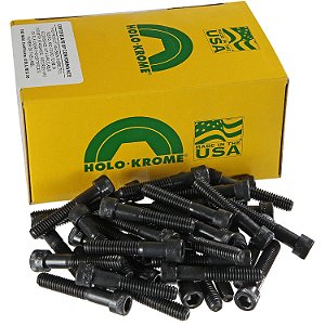 Parafuso de soquete de aço de liga com acabamento em óxido preto HOLO-KROME 72164 3/8-16 x 1-3/4 ASTM A574 Hex Drive - Fabricado nos EUA (Pacote com 50