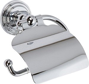 Porta papel higiênico com capuz Ginger 1127/PC Chelsea, Cromado Polido