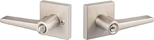 Fechadura de entrada Basel BS107-SQ 15 Sure-Loc Hardware, níquel acetinado
