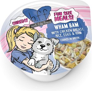 Melhores refeições divertidas para cães em tamanho pequeno, comida úmida natural para cachorro, Wham Bam, 2,75oz copo (pacote com 12)