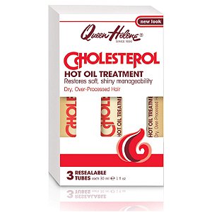 Tratamento de Óleo Quente de Colesterol Queen Helene, 1 Oz, 3 Unidades (Pacote com 6) (Embalagem Pode Variar)
