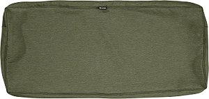 Capa para almofada de banco/settee ao ar livre Montlake FadeSafe resistente à água e 48 x 18 x 3 polegadas, cobertura deslizante de almofada de balanço de móveis de pátio, verde feto