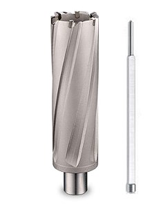 Broca Anular TCT CS Unitec 9-1-382 C 2-9/16 de Diâmetro X 3 de Profundidade, com Ponta de Carboneto de Tungstênio para Brocas Magnéticas/Prensa de Bro
