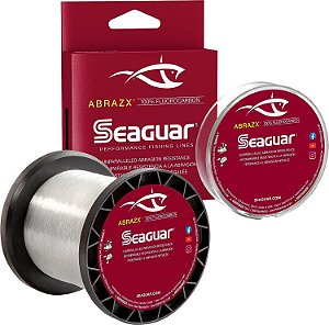 Linha de pesca de fluorocarbono Seaguar AbrazX 100% para docas, pedras, ervas daninhas e troncos
